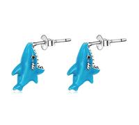 HMJGDHX 925 Sterling Silber Ohrringe, weiche Keramik, Hundeohrringe, einfache handgefertigte Polymer-Tier-Ohrstecker für Frauen und Mädchen