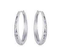 HMJGDHX Boucles d'oreilles créoles en Argent Sterling 925, Boucles d'oreilles en Forme de cœur pour Femmes, Boucles d'oreilles en Forme de U, zircone cubique colorée, Grand et Grand