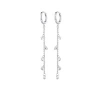 HMJGDHX Boucles d'oreilles en Forme de chaîne en Argent Sterling 925 Pendantes pour Femmes et Adolescentes - Boucles d'oreilles Longues Pendantes - Boucles d'oreilles avec Pompon