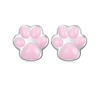 HMJGDHX Boucles d'oreilles en Forme de Chat en Argent Sterling 925, Bijoux Cadeaux Design sur Le thème des Animaux pour Femmes et Filles