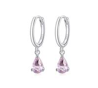 HMJGDHX Boucles d'oreilles Goutte d'eau en Argent Sterling 925, 4 Couleurs, en Forme de Goutte, Bijoux de déclaration pour Femmes