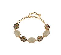 HMJGDHX CCXXYGWJ Cloisonné-Armband aus echtem, natürlichem Jade aus 14 Karat Gold, großes Jade-Armband, stilvolles Jade-Geschenk für das Glück Ihrer Freundin