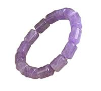 HMJGDHX CCXXYGWJ Feiner Schmuck, natürliches Mondstein-Armband mit blauen Hellen Edelsteinperlen, 10 mm