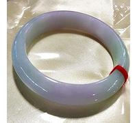 HMJGDHX CCXXYGWJ Klassischer Jade-Jade-Armreif, chinesischer Stil, Jade-Jade-Armband, weibliches lila Jade-Hellgrün-Violett-Jade-Armband, chinesisches Elegantes Jade-Armband, mit Box, 54-64 mm, 55 mm