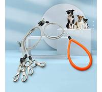 HMJGDHX Dog Traction Rope Stainless steel Two Three four dogs Leash Pet Lead soft handle 1 leash for 2 or 3 or 4 Dogs small Medium Large Dog traction rope-Black_three dog leash