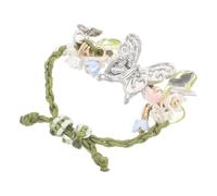 HMJGDHX Elegant Butterfly Flower Ring Vintage Adjustable Jewelry for Women Aesthetic Floral Finger Band Classic Weave Unique