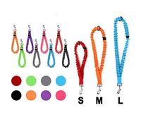 HMJGDHX running lead rope Elastic buffer One step Large Dog Leash collar Big Dog Lead Short Walking rope Explosion-proof for German Shepherd Labrador Dogs-Green_85cm