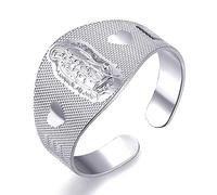 HMJGDHX Silver Religious Rings for Women Mary Catholic Ring Open Ring Jewelry Mother's Day