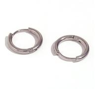 HMJGDHX Stainless Steel 18K Gold Plated Ins Fashionable Minimalist Niche Classic Solid Ear Cuffs Hoop Earrings Jewelry Gift