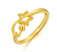 HMJGDHX Yellow Ring Wedding Engagement Adjustable Ring For Women Anniversary Jewelry Gift