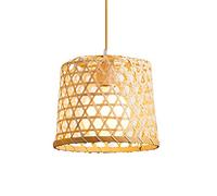 HMJGDZG Art Pendant Lamp Hand-woven Lampshade Southeast Style Ceiling Hanging Lights Home Decoration Lighting 1-head Small Chandelier Fixture For Teahouse And Restaurant Corridor