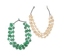 HMJGDZG Coconuts Wood Bead Beaded Colorful for African Women Girl Necklace Coconut Shell