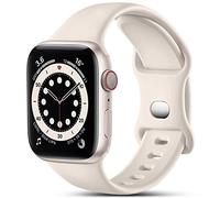 HMJGDZG Compatible with 49mm, Soft Silicone Sport Band Replacement Straps for iWatch Strap Series 1 SE3, Women Men, Starlight