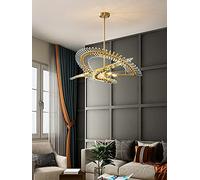 HMJGDZG Luxury Crystal Glass Chandelier Dining Living Room Postmodern Hanging Fixture Gold Bedroom Restaurant Designer Lamp,for Various Rooms