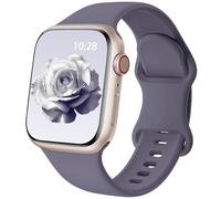 HMJGDZG Patented Upgraded Silicone Strap Compatible with Straps 49mm Women Men,Soft Sport Bands for iWatch Series 1 SE Ultra/Anchor Blue