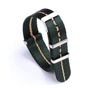 HMJGDZG Premium Smooth Nylon Strap 20mm 22mm Black/Red/Blue Khaki Fit For Most Watches Seatbelt Bracelet Watch Band Replacement