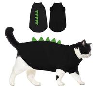 HMJGDZG Sphynx Cute Dinosaur Hairless Costume, Breathable Cotton Shirts Cat Clothes for Only, Round Collar Kitten Daily T-Shirts with Sleeves, Cats Funny Cosplay Apparel