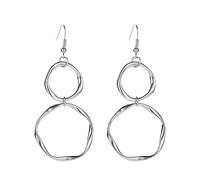 HMJGDZG The Latest European Style Fashion Is Suitable For Women's Party Jewelry Earrings Textu Hoop