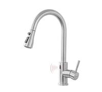 HMJGDZG Touchless Kitchen Faucet with Pull Down Sprayer Motion Sensor Hands- Smart Activated Brushed Nickel Sink Faucets