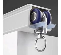 HMJGDZG White Curtain Slider Track Heavy Duty, Room Divider Curtain Rail Rod for Kids Bedroom/Hospital/Living Room/Closet, End Cap a