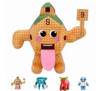 HMJMJC Brainrot 67 Plush Toys,Adorable Plush Toy Figure Plushies, Kawaii Italian Brain Rot Stuffed Animal Dolls, Cute Horror Game Cartoon Figures Pillow For Kids (Yellow)