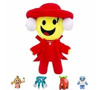 HMJMJC Brainrot 67 Plush Toys,Adorable Plush Toy Figure Plushies, Kawaii Italian Brain Rot Stuffed Animal Dolls, Cute Horror Game Cartoon Figures Pillow For Kids (Red)