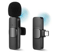 HMKCH Wireless Tie Microphone for Phone, Wireless Microphone for Video Recording, Live Stream, Vlog, Youtube, TikTok, Facebook