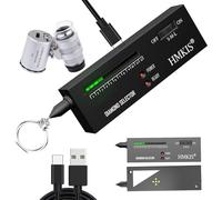 HMKIS Diamond Tester Pen, High Accuracy Jewelry Diamond Tester＋ 60X Mini LED Magnifying, Professional Diamond Selector for Novice and Expert, Thermal Conductivity Meter