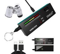 HMKIS Diamond Tester Pen, High Accuracy Jewelry Diamond Tester＋ 60X Mini LED Magnifying, Professional Diamond Selector for Novice and Expert, Thermal Conductivity Meter