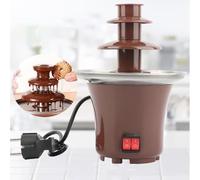 HmLotd Chocolate Waterfall Machine Home Mini Chocolate Fountain Machine Energy Saving Heating Adjustable Temperature Control Detachable and Easy to Clean, Suitable for Parties - Melted Cheese