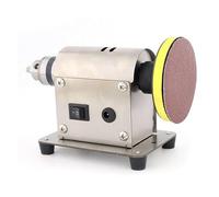 HmLotd Jewelry Polishing Machine, Saw Rock Lapidary Polisher,The Chuck Can Be Adjusted from 1.5-10mm and Comes with 20 Pieces of 3-Inch Sandpaper for Wood, Dental, Amber