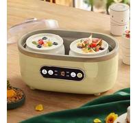 HmLotd Yoghurt Maker Small Multifunctional Yoghurt Maker with 2 Large and 6 Small Cups Adjustable Time Constant Temperature Heating Suitable for Yoghurt, Greek Yoghurt, Cheese, Natto