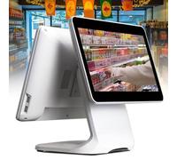 HMLSYZX 15.6 Inch Touch Screen PC POS Systems, Touchscreen Cash Register, Supermarket Tea Coffee Shop Restaurant Ordering System for Retail, Malls, Store POS Systems