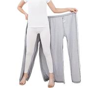 HMLSYZX Incontinence Pants Full Open Patient Care Trousers, Patient Care Clothes for Women and Men, Hospital Gowns Nursing Aid for Elderly Disabled Dialysis and Bedridden Patients