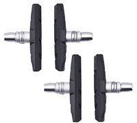 HMMJ 2 Pairs V Bike Brake Pads with Spacer and Hex Nut Bulk Complete Set for Bicycle MTB/Hybrid V Bike Brake 70 mm