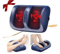 HMMSYLVA Shiatsu Foot Massager Electric Foot and Calf Massager with Heat and Deep Tissue Kneading for Pain Relief, Plus Blue Trumpet