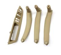 HMNMXQ for BMW for X5 for X6 E70 E71 E72 2007-2013 4PieceS Kit LHD RHD Inner Driver Door Window Switch Armrest Cover Pull Handle Car Interior Door Handle(Beige LHD 4PieceS)