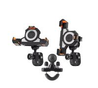 HMNMXQ Navigation Bracket Stable Adjustable Quick Release Lock For Cfmoto Motorcycle Phone Holder USB Wireless Charging Shockproof GPS Navigation Plate Bracket(Handlebar holder)