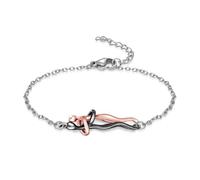 HMOOY Hug Bracelet for Couple Love, Affectionate Snuggle Hug Bracelet Personality Couples Bracelet for Him and Her Adjustable Fashion Valentine's Day Bracelet for Women Men, Adjustable, Stainless