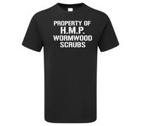 HMP Wormwood Scrubs Prison T-Shirt Funny Escaped Jail Inmate Costume