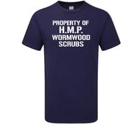HMP Wormwood Scrubs Prison T-Shirt Funny Escaped Jail Inmate Costume
