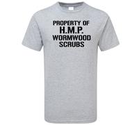 HMP Wormwood Scrubs Prison T-Shirt Funny Escaped Jail Inmate Costume
