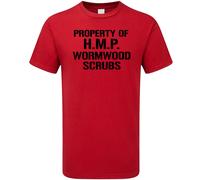 HMP Wormwood Scrubs Prison T-Shirt Funny Escaped Jail Inmate Costume