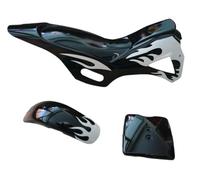 HMParts Fairing Set Black/White Mini Cross 49 Cc Dirt Pit Bike