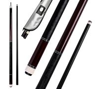 HMQQ 58" 2-Piece Carbon Fiber Pool Cue Stick, Billiard Cue Sticks (Several Colors Available, Weight from 19oz) (Purple)