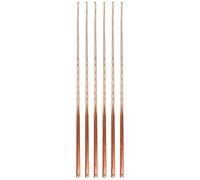 HMQQ 58" one Piece Pool cue with 13mm Professional red Leather tip,Best Hand Feel and Weight 20OZ Billiards Stick, Nature Wood Grain Color,Set of 6