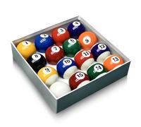 HMQQ Billiards Ball (2 1/4" Pool Ball -Economic, Billiards Ball Complete 16 Ball Set, one Box)