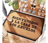 HMQW Bienvenidos A La Casa De Los Abuelos Welcome Classroom Persian - Coconut Mat Soft Bath For Home(65X90CM)