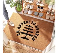 HMQW Coconut Doormat Front Yard Decor Low Profile | An Appeal To Heaven Custom Natural Fiber(65X90CM)