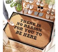 HMQW Coconut Mat Funny Entry Bars For Home Soft Area There Is No Reason For You To Be Here - Non Slip Easy Clean For My Texas House(50X80CM)